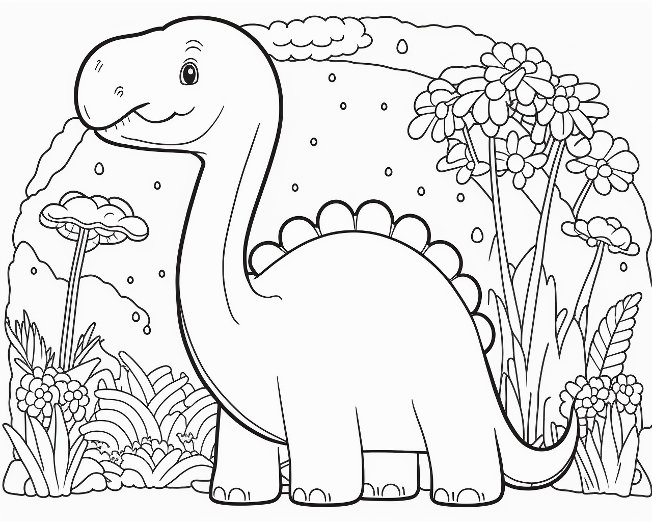 omalovánky brontosaurus1